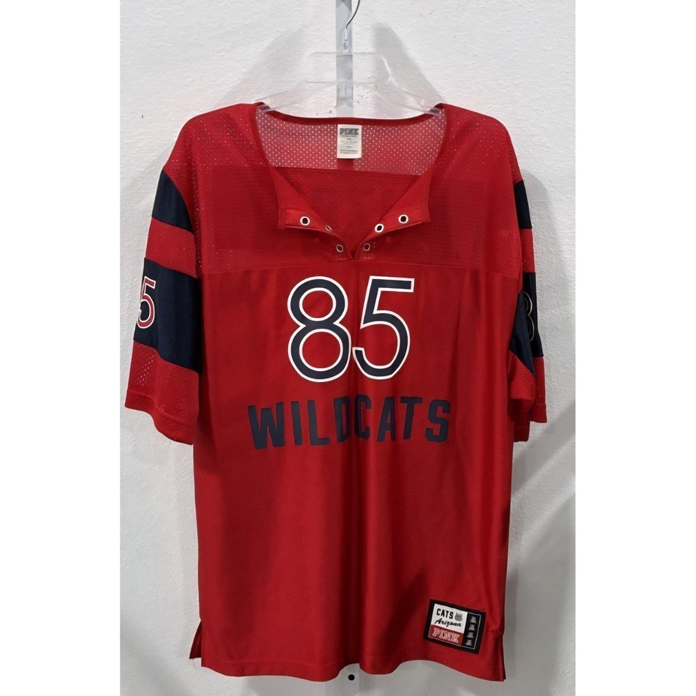 Victoria's Secret PINK Arizona Wildcats Football Jersey Red Navy Blue Medium